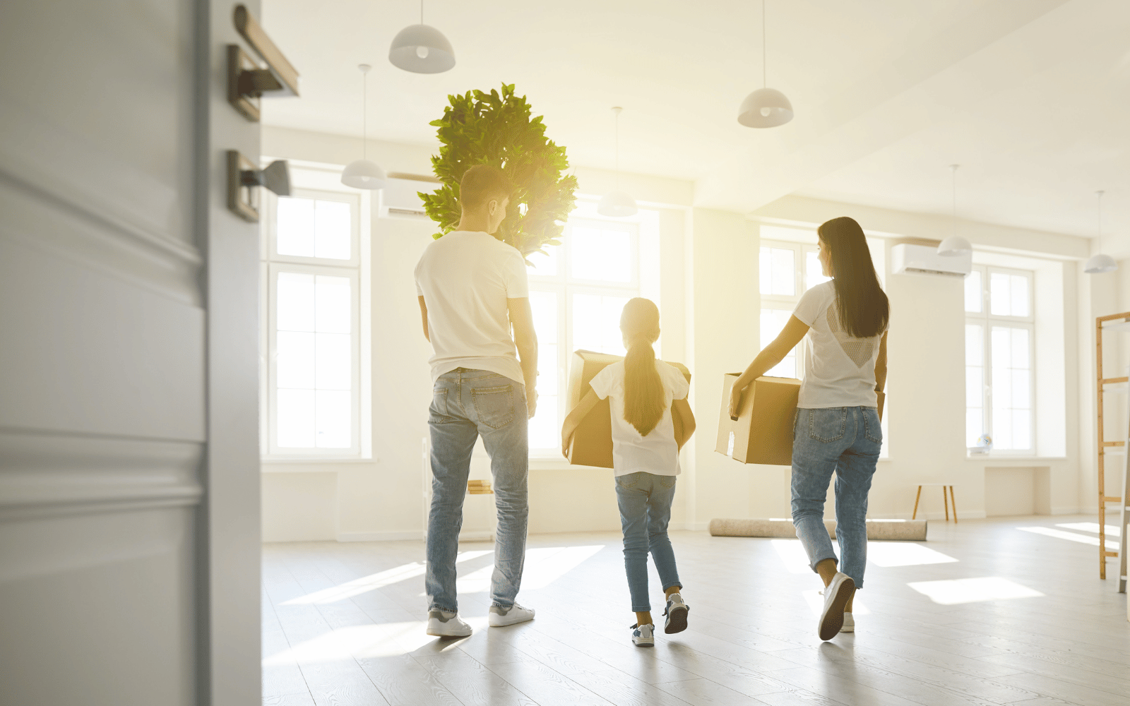 Condo interior and personal belongings